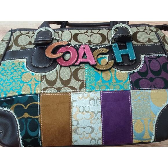 Coach Bag Satchel Limited Edition Patchwork Y2K - Picture 3 of 10